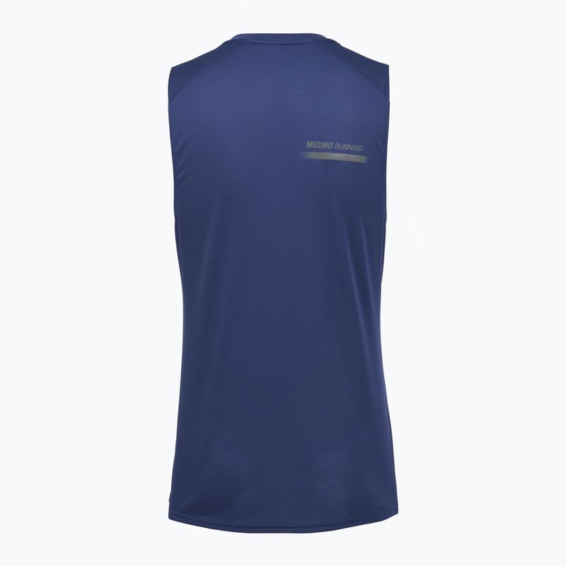 Koszulka do biegania męska Mizuno Active DryAeroFlow Graphic Tank Top estate blue 2