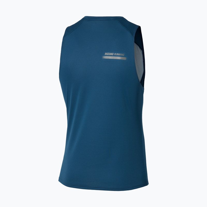 Koszulka do biegania męska Mizuno Active DryAeroFlow Graphic Tank Top estate blue 2