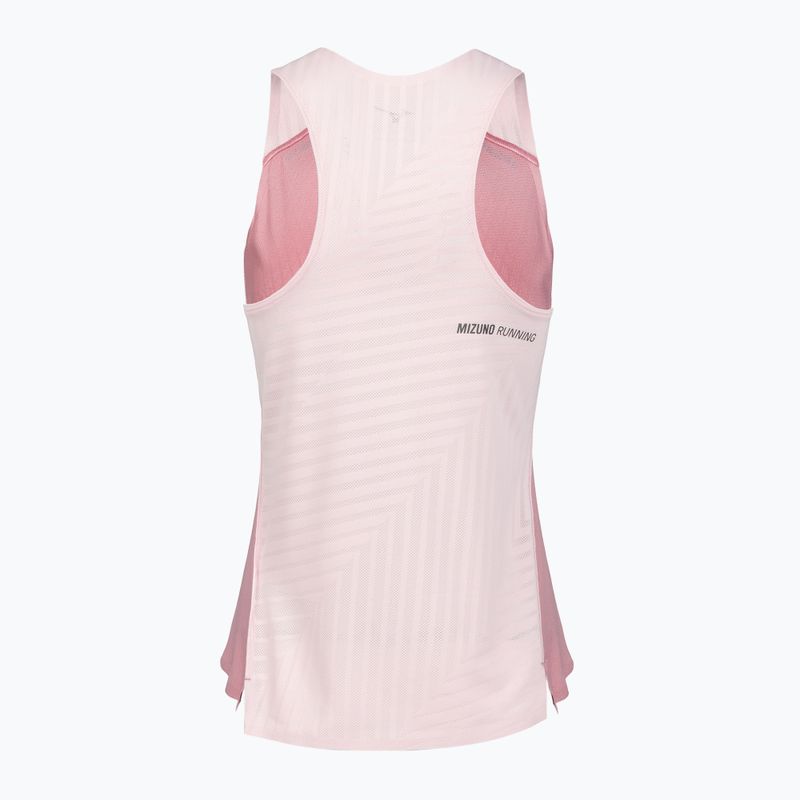 Koszulka do biegania damska Mizuno Tech Light Singlet rose elegance 2