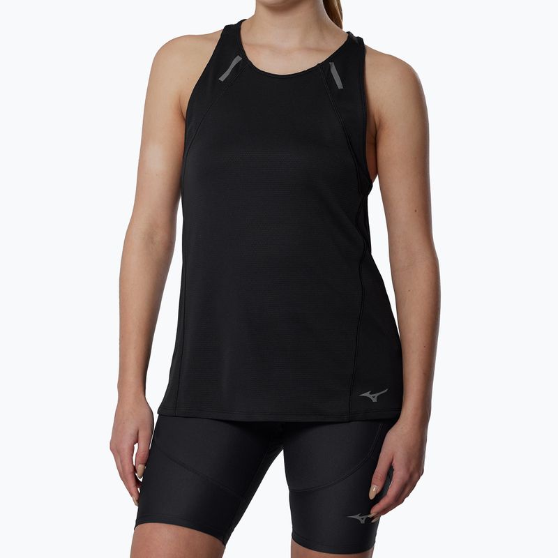 Koszulka do biegania damska Mizuno Active DryAeroFlow Tank Top black 2