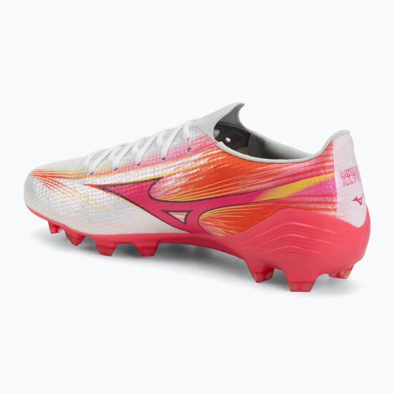 Buty piłkarskie Mizuno Alpha III Japan FG white/fuchsia purple 3