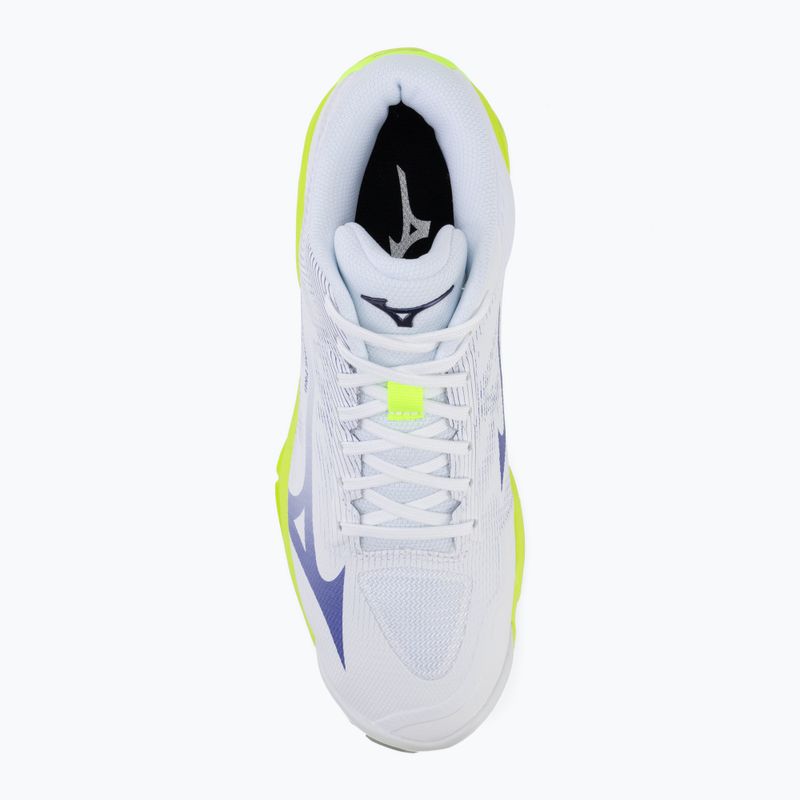 Buty do siatkówki Mizuno Wave Lightning Pro Mid white/lighting yellow/dazzling blue 5