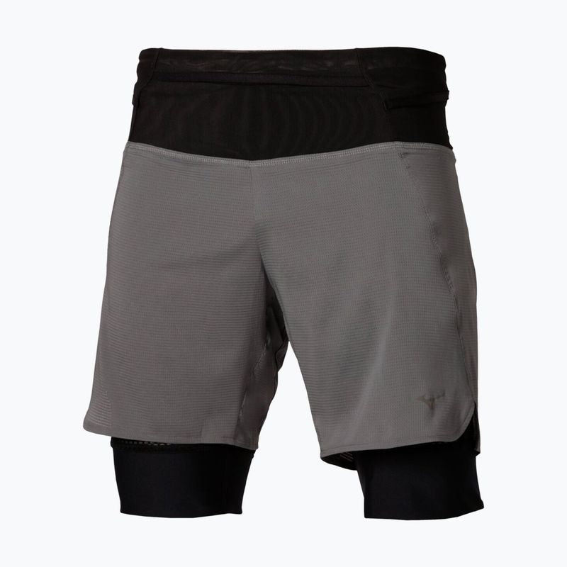 Spodenki do biegania męskie Mizuno Trail Multipocket 2in1 lava smoke 3