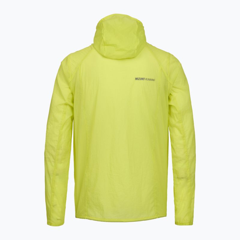 Kurtka do biegania męska Mizuno Tech Light Hooded lightning yellow 2