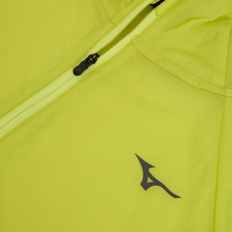 Kurtka do biegania męska Mizuno Tech Light Hooded lightning yellow 3