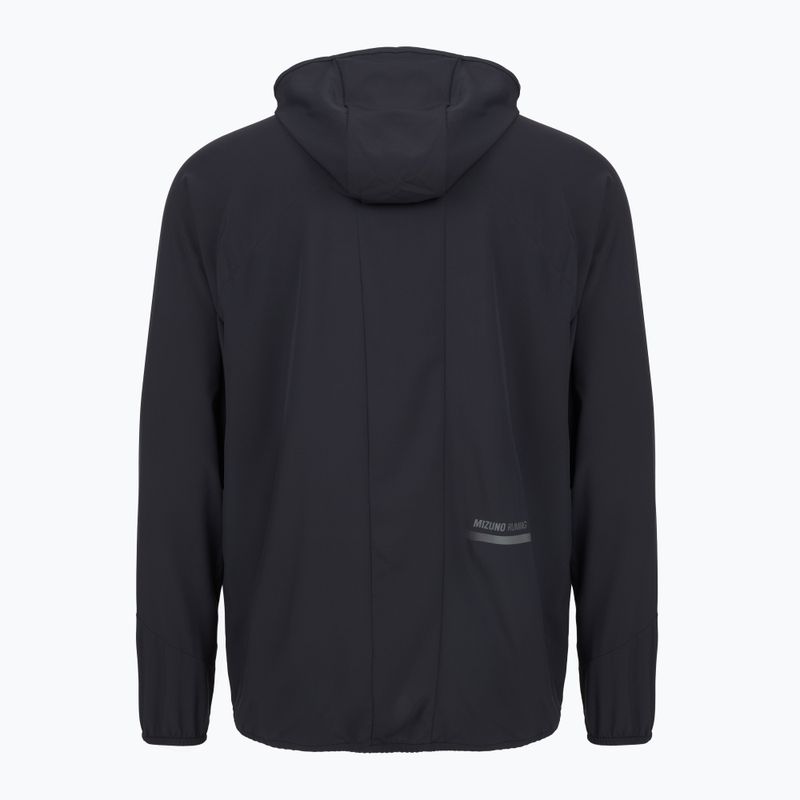Kurtka do biegania męska Mizuno Active Alpha Hooded black 3