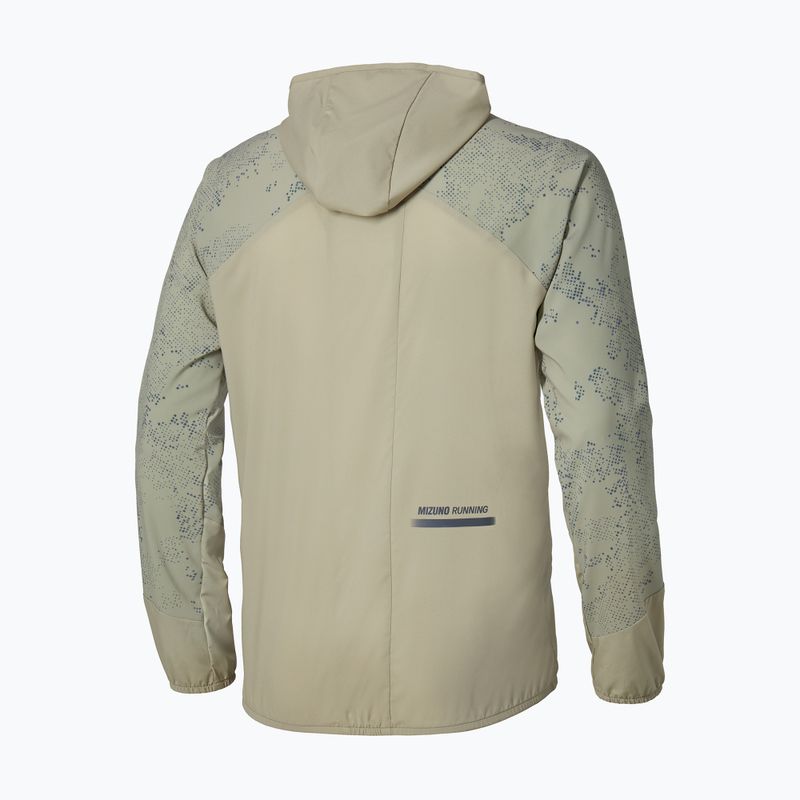 Kurtka do biegania męska Mizuno Active Alpha Hooded elm 2