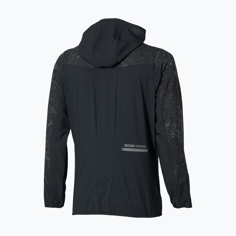 Kurtka do biegania damska Mizuno Active Alpha Hooded black 3