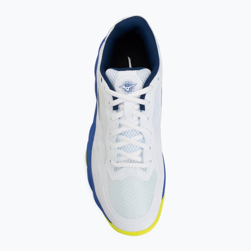 Buty do tenisa męskie Mizuno Wave Enforce Court CC white/dazzling blue/ lightning 5