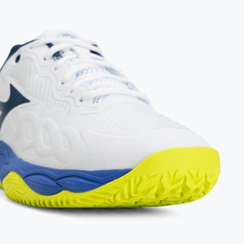 Buty do tenisa męskie Mizuno Wave Enforce Court CC white/dazzling blue/ lightning 7