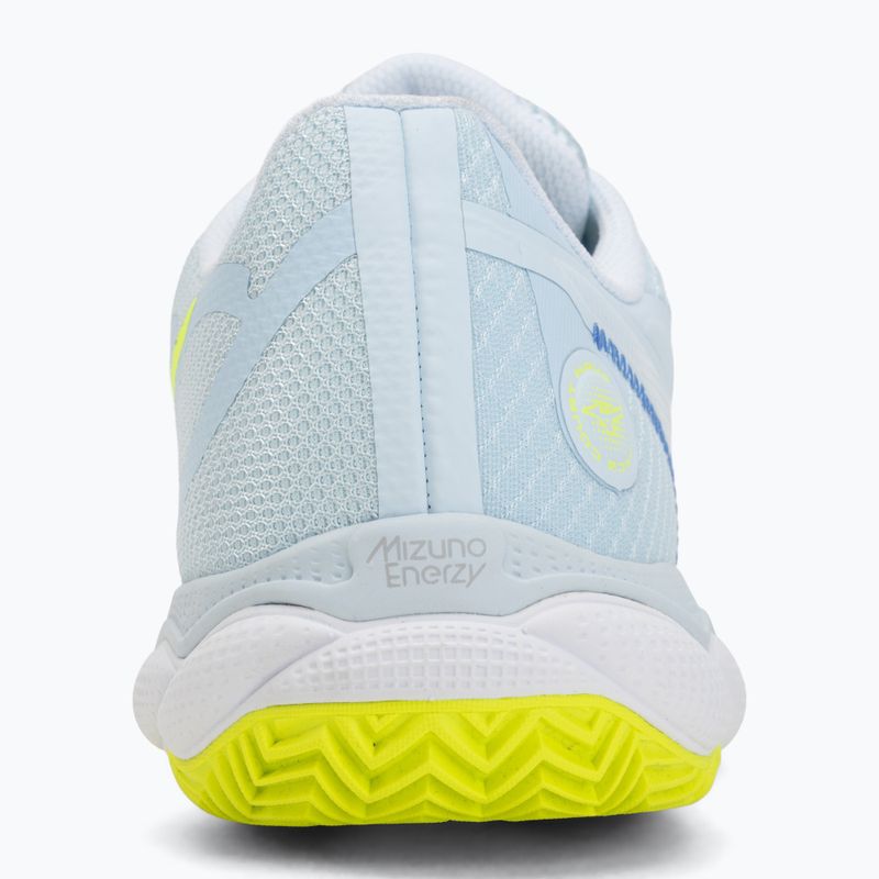 Buty do tenisa damskie Mizuno Wave Enforce Court CC W ice water/lightning yellow/ancient 6