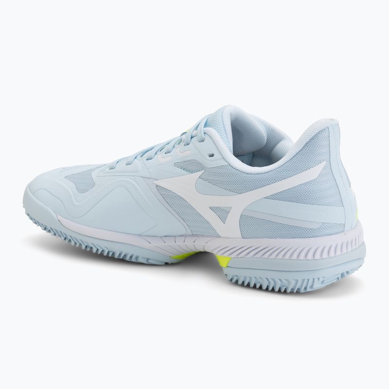 Buty do tenisa damskie Mizuno Wave Exceed Court CC W ice water/lightning yellow/anc 3