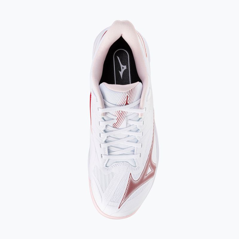 Buty do tenisa damskie Mizuno Wave Exceed Court CC W white/pinkesque/barbados cherr 5