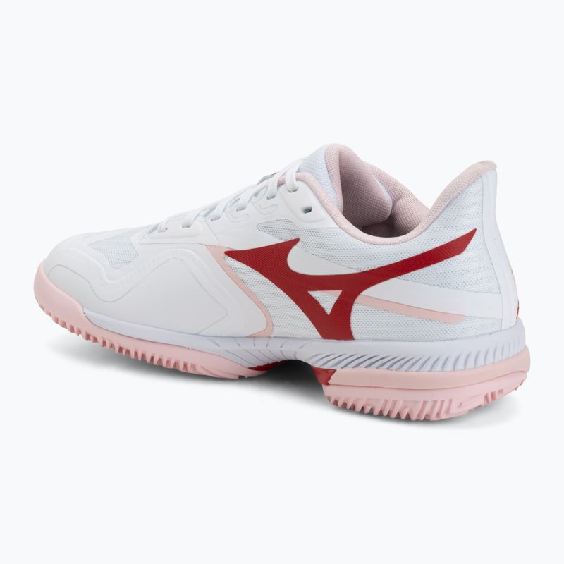 Buty do tenisa damskie Mizuno Wave Exceed Court CC W white/pinkesque/barbados cherr 3