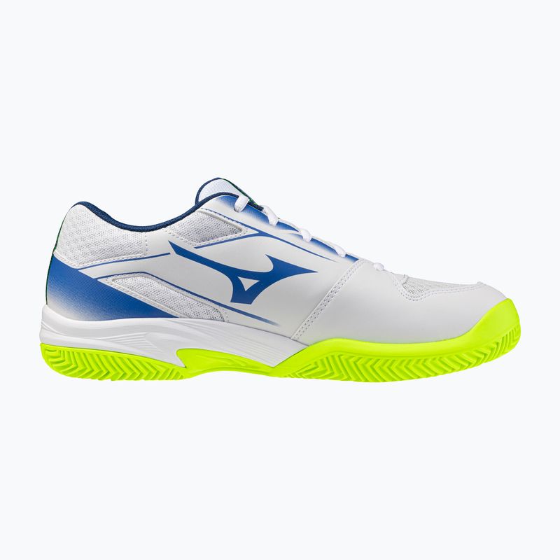 Buty do tenisa męskie Mizuno Break Shot 5 CC white/dazzling blue/ lightning 2