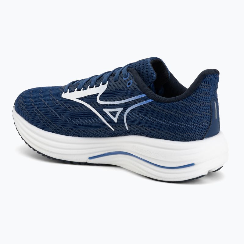 Buty do biegania męskie Mizuno Wave Rider 29 estate blue/white/lightning yellow 3