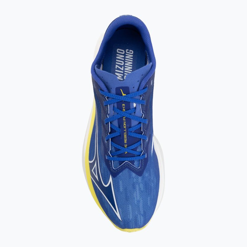 Buty do biegania męskie Mizuno Wave Rebellion Flash 3 dazzling blue/surf the web/fortune yellow 5