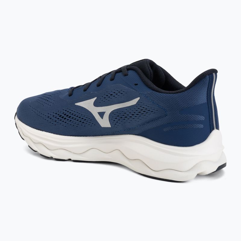 Buty do biegania męskie Mizuno Wave Serene 2 estate blue/silver/lightning yellow 3