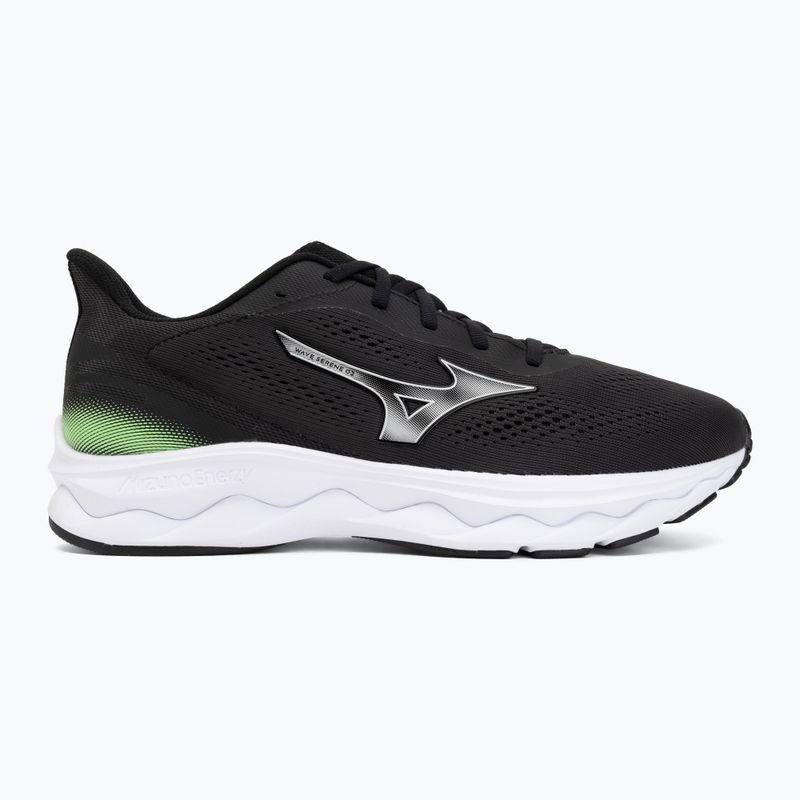 Buty do biegania męskie Mizuno Wave Serene 2 black/silver/glowing apple 3