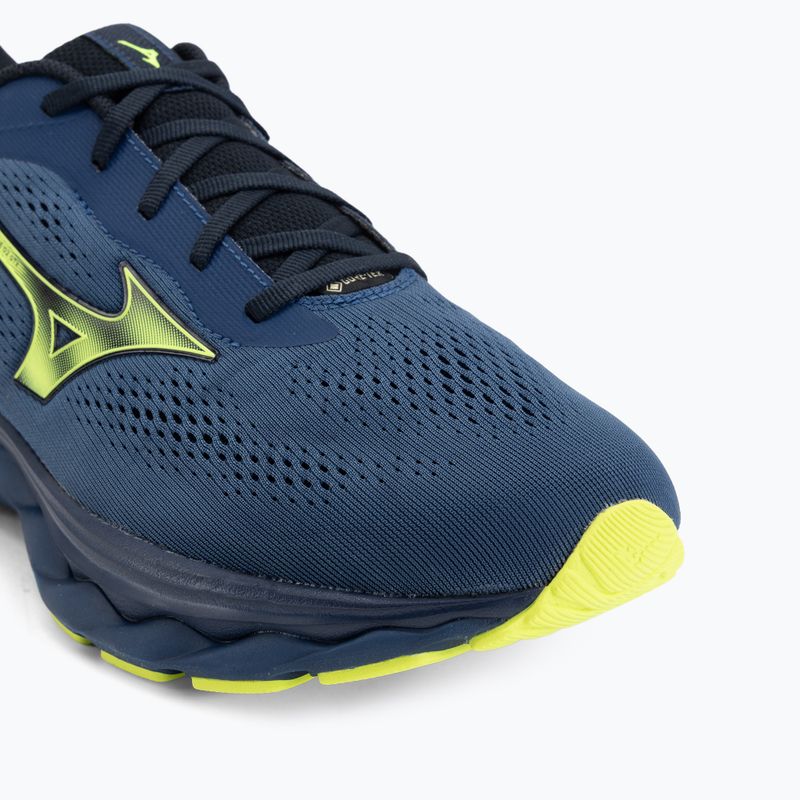 Buty do biegania męskie Mizuno Wave Serene 2 GTX estate blue/lightning yellow 7