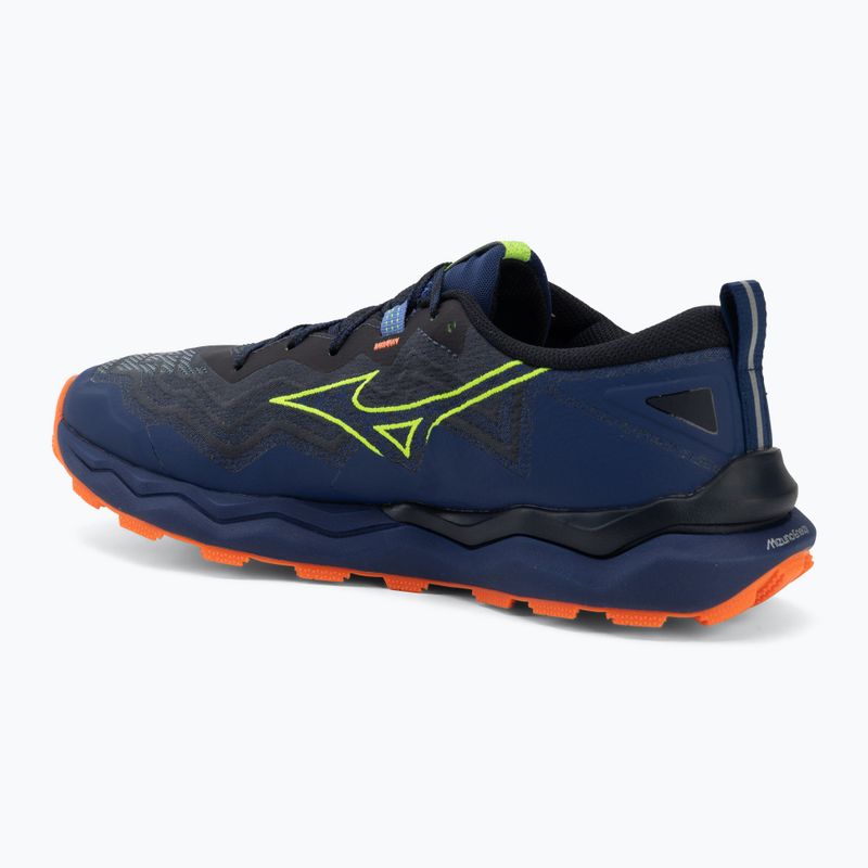 Buty do biegania męskie Mizuno Wave Daichi 9 estate blue/lightning yellow 3
