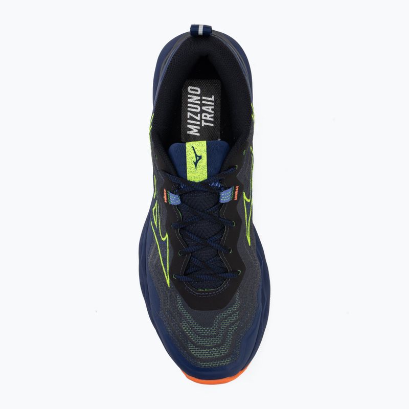 Buty do biegania męskie Mizuno Wave Daichi 9 estate blue/lightning yellow 5