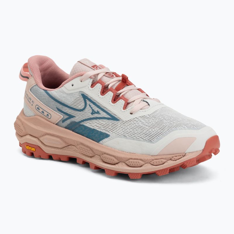 Buty do biegania damskie Mizuno Wave Mujin 11 snow white/larkspur/faded rode