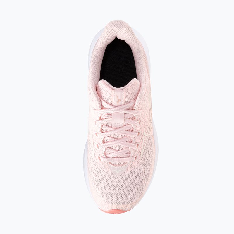 Buty do biegania dziecięce Mizuno Enerzy Rider Jr pinkesque/silver 5