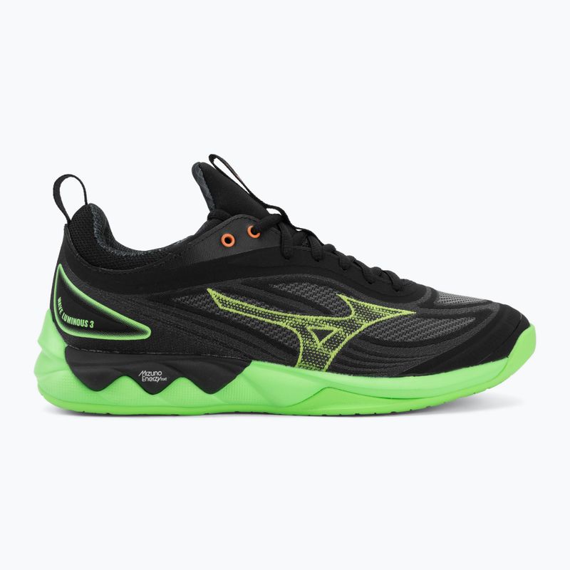 Buty do siatkówki Mizuno Wave Luminous 3 black/glowing apple/mandarin orange 2