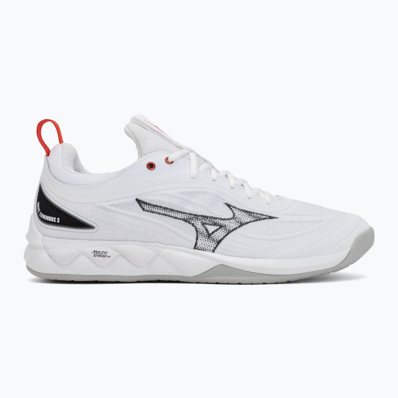 Buty do siatkówki Mizuno Wave Luminous 3 white/black/fiery red 2