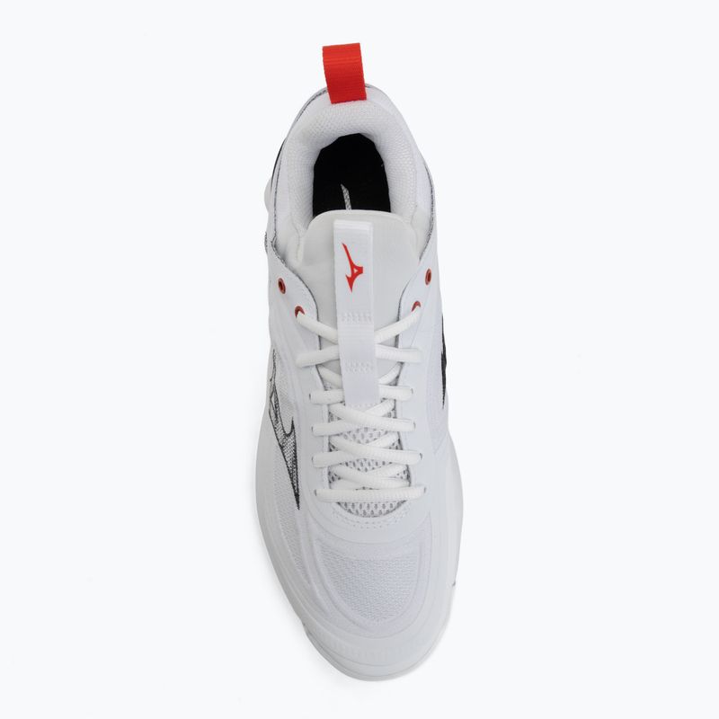 Buty do siatkówki Mizuno Wave Luminous 3 white/black/fiery red 5