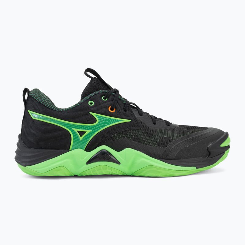 Buty do siatkówki Mizuno Wave Momentum Elite black/glowing apple/mandarin orange 2
