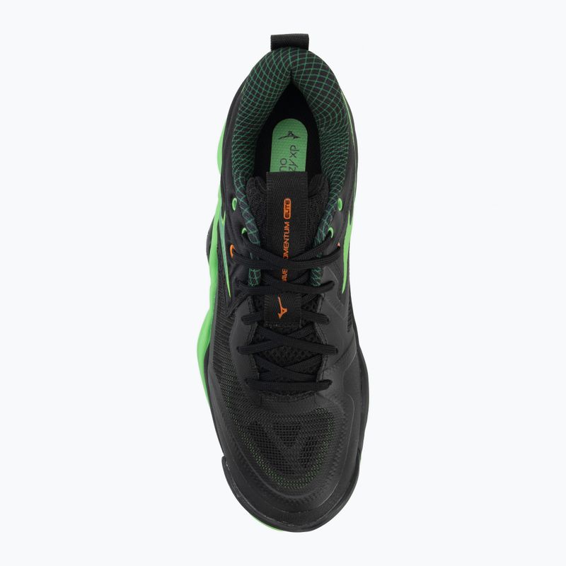 Buty do siatkówki Mizuno Wave Momentum Elite black/glowing apple/mandarin orange 5