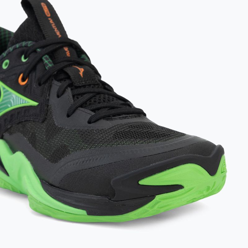 Buty do siatkówki Mizuno Wave Momentum Elite black/glowing apple/mandarin orange 7
