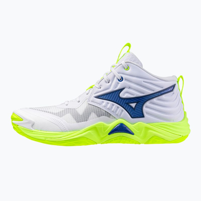 Buty do siatkówki Mizuno Wave Momentum Elite Mid white/lightning yellow/dazzling blue 8