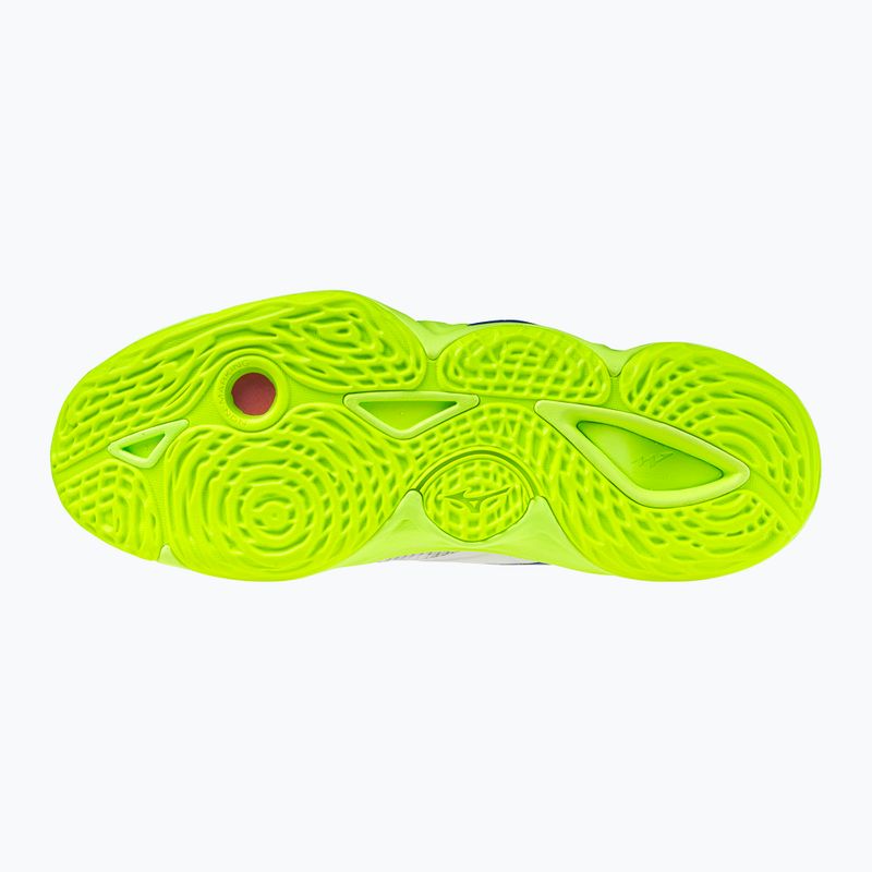 Buty do siatkówki Mizuno Wave Momentum Elite Mid white/lightning yellow/dazzling blue 9