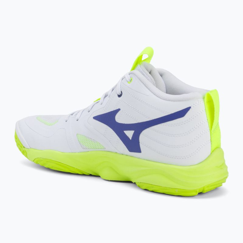 Buty do siatkówki Mizuno Wave Momentum Elite Mid white/lightning yellow/dazzling blue 3