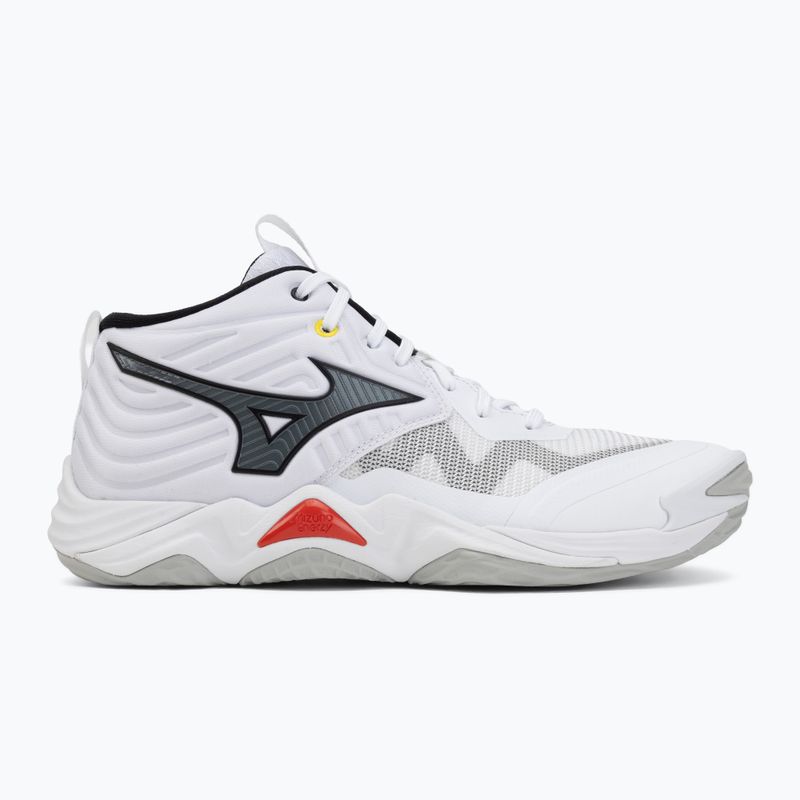 Buty do siatkówki Mizuno Wave Momentum Elite Mid white/black/fiery red 2