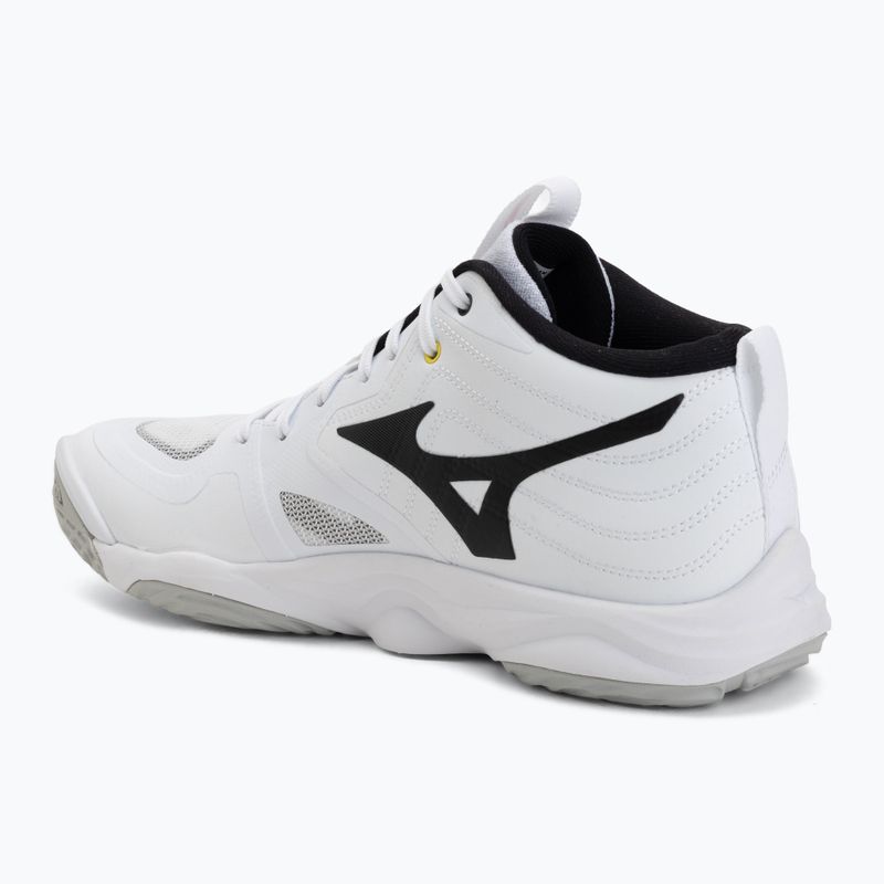 Buty do siatkówki Mizuno Wave Momentum Elite Mid white/black/fiery red 3