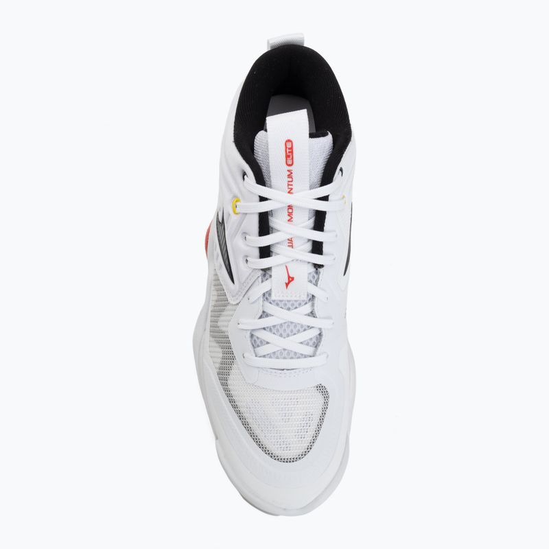 Buty do siatkówki Mizuno Wave Momentum Elite Mid white/black/fiery red 5