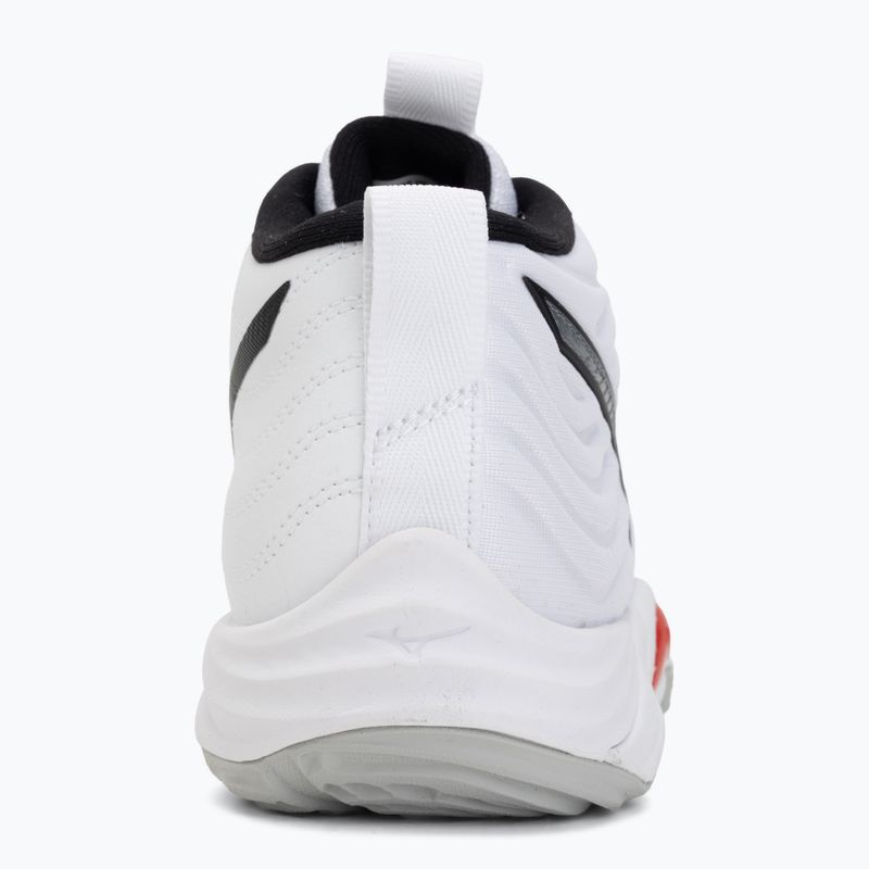 Buty do siatkówki Mizuno Wave Momentum Elite Mid white/black/fiery red 6
