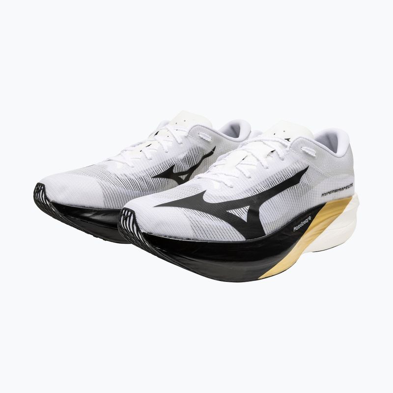 Buty do biegania Mizuno Hyperwarp Elite dazzling white/black/gold 2