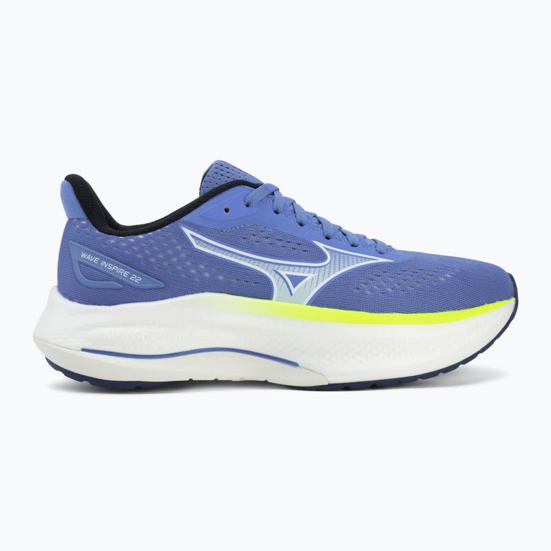 Buty do biegania damskie Mizuno Wave Inspire 22 ultramarine/white/lightning yellow 2
