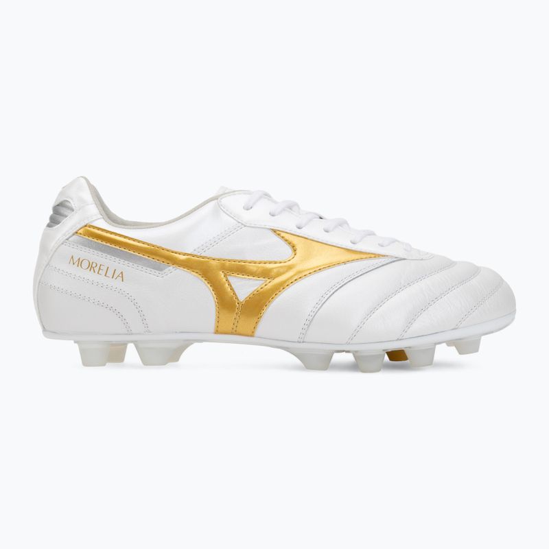 Buty piłkarskie Mizuno Morelia II Elite FG white/football gold/galaxy silver 2