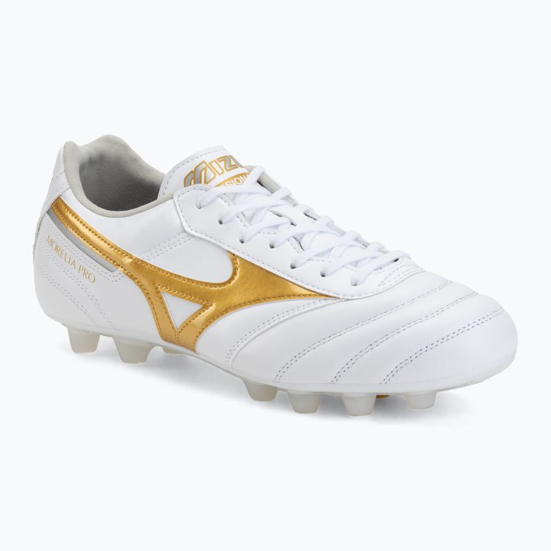 Buty piłkarskie Mizuno Morelia II Pro FG white/football gold/galaxy silver