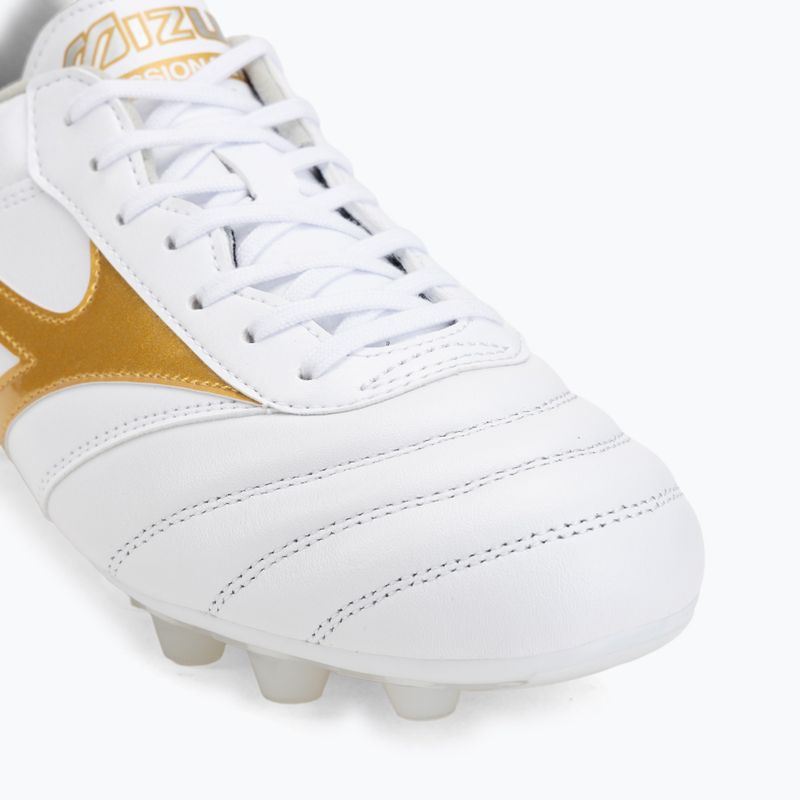 Buty piłkarskie Mizuno Morelia II Pro FG white/football gold/galaxy silver 7