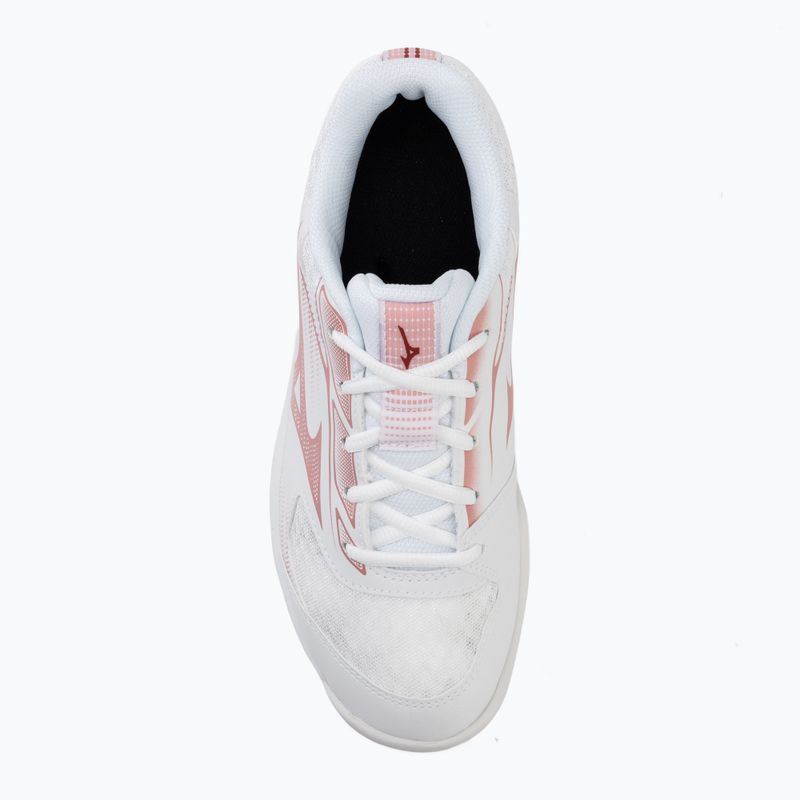 Buty do siatkówki damskie Mizuno Cyclone Speed 5 white/rose elegance/lava falls 5