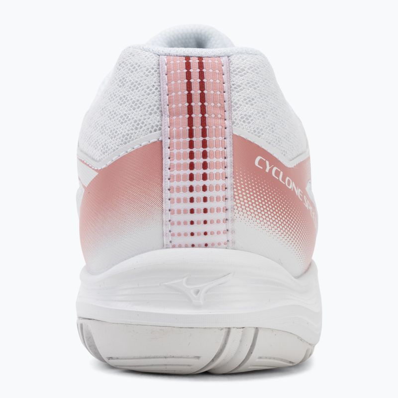 Buty do siatkówki damskie Mizuno Cyclone Speed 5 white/rose elegance/lava falls 6