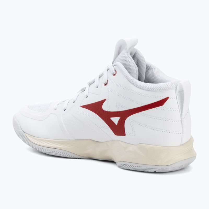 Buty do siatkówki damskie Mizuno Wave Momentum Pro Mid white/rose elegance/lava falls 3