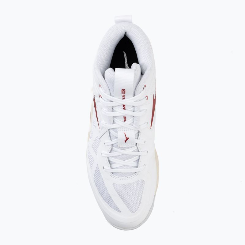 Buty do siatkówki damskie Mizuno Wave Momentum Pro Mid white/rose elegance/lava falls 5